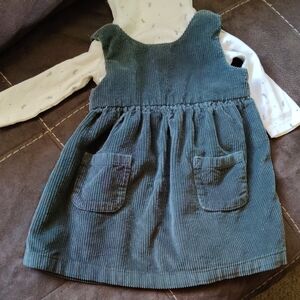 Little Plant By Carters Casual Corduroy Dress - Green